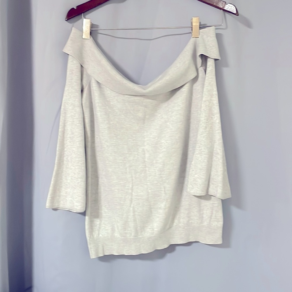 Super soft cowl neck or off shoulder wear sweater shirt